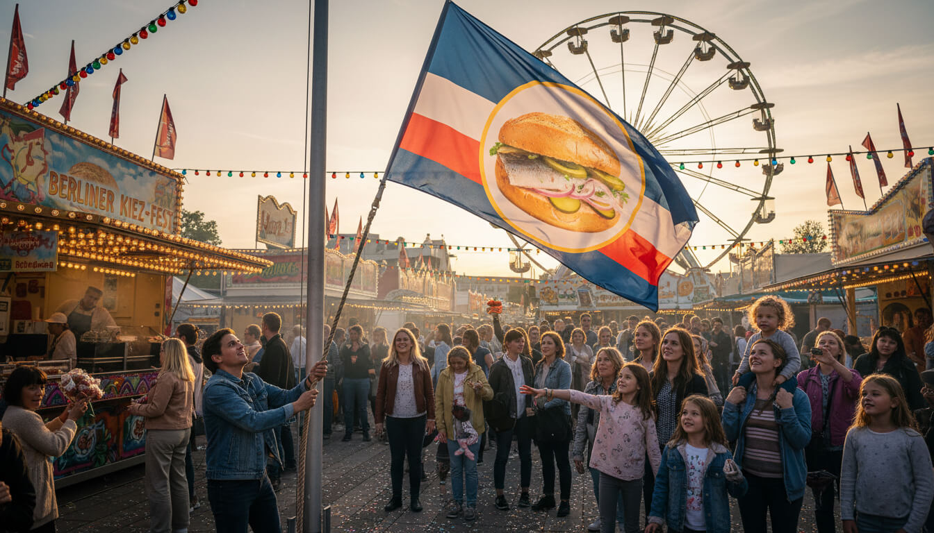 Wie eine Fahne am Mast befestigen