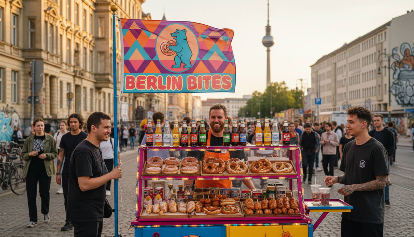 Flaggen für Imbisswagen