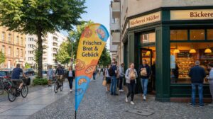 Beachflag Berlin Bäckerei