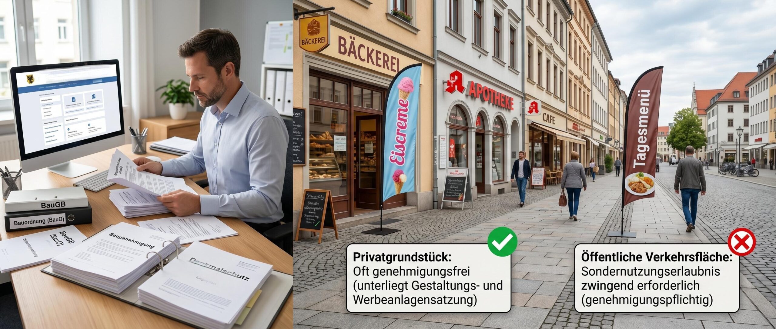 Werbeanlage Genehmigung