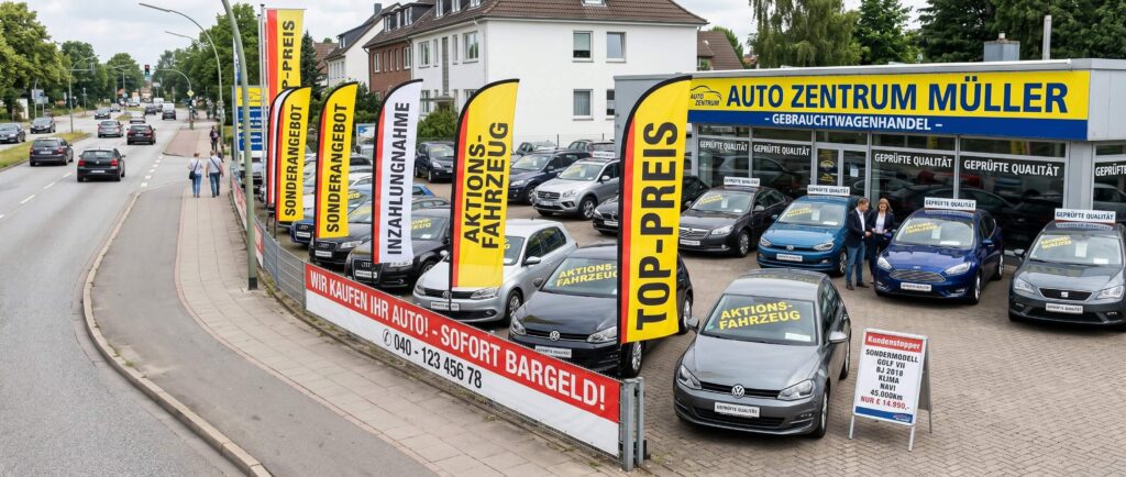Gebrauchtwagen Werbung
